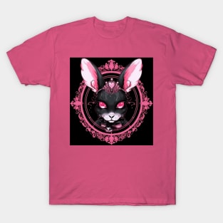 Black  Rabbit With Gemstones T-Shirt